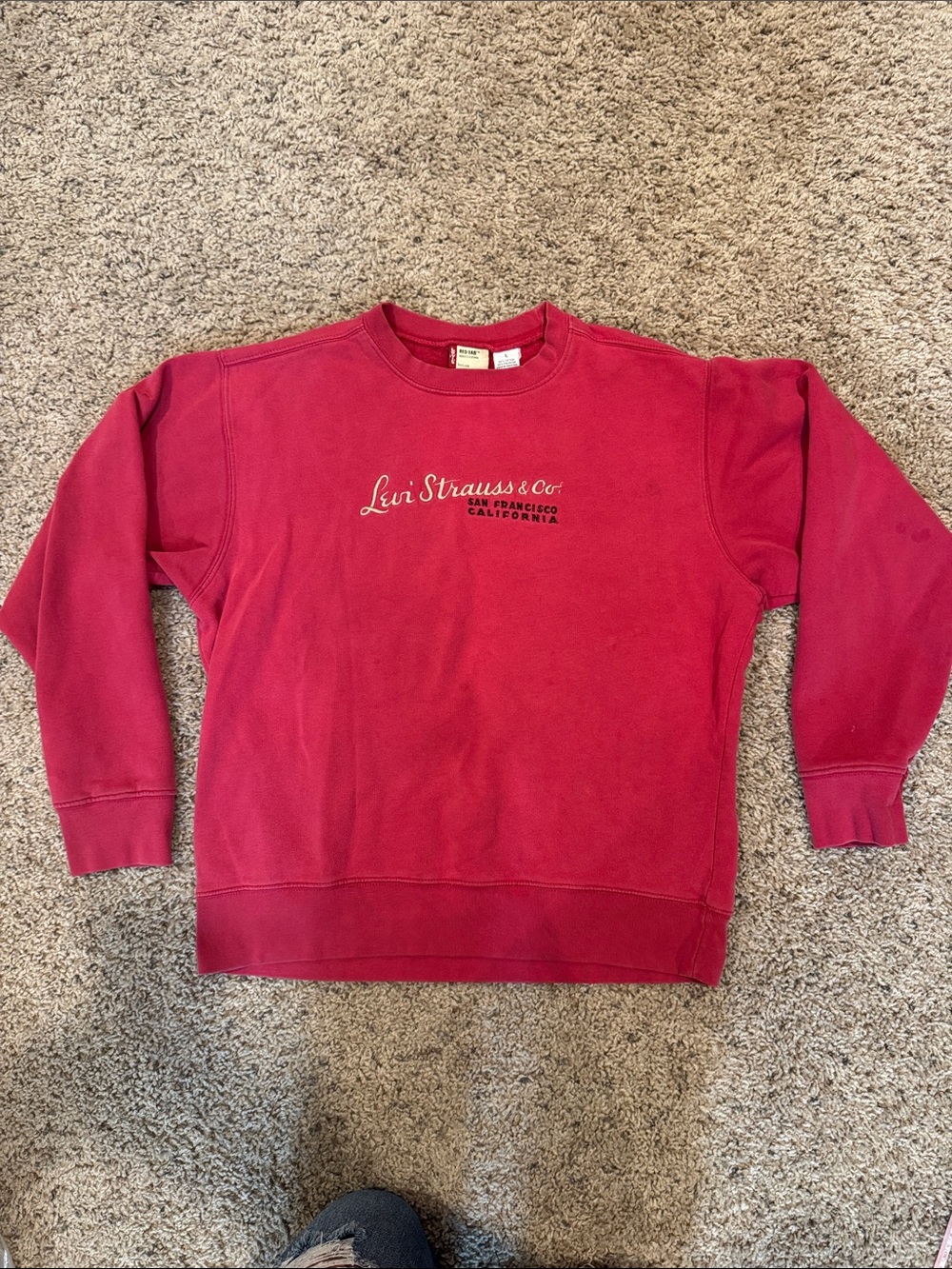 Vintage! Levi's Red Crewneck Sweatshirt